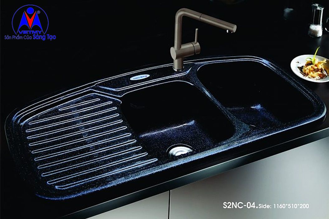 Chậu chén đá nhân tạo Việt Mỹ S2NC-04